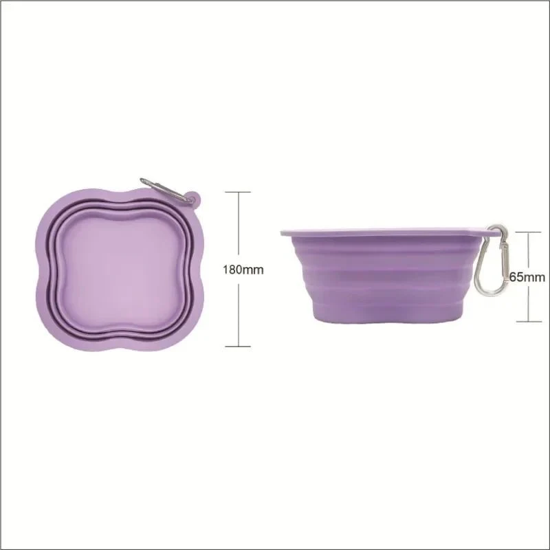 Gamelle Pliable En Silicone Pour Chien Et Chat