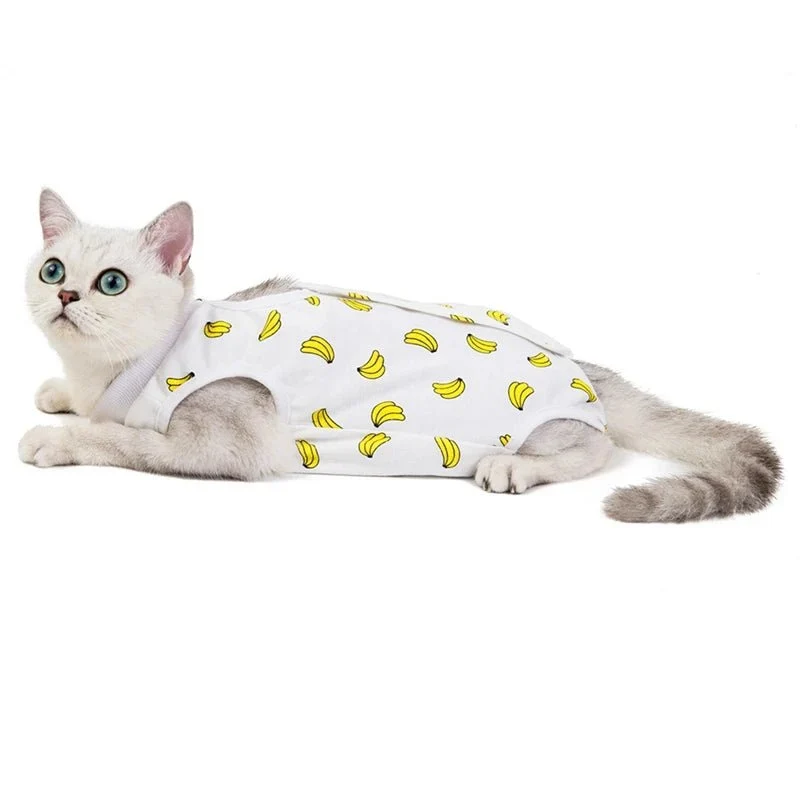 T-Shirt Post Opératoire Pour Chat - Motifs Colorés