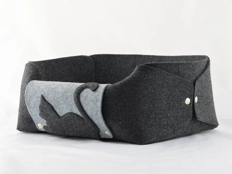 Lit Douillet En Feutre Pour Chat