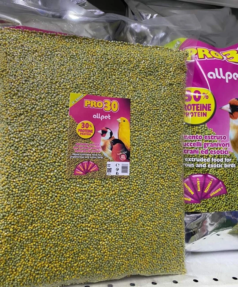Le Gocce Pro30 900 grammes (substitut de graines germées, couleur vert-jaune) 30 % de protéines - AllPet