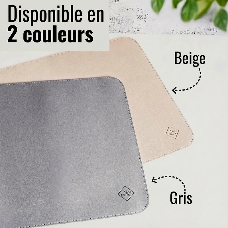 Tapis de gamelle en cuir vegan - Chat