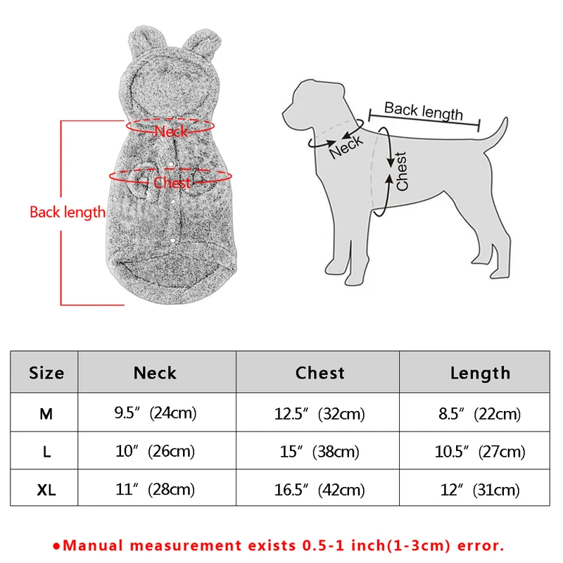 Jacket For Small Medium Dogs Cats