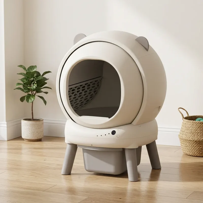 Litière autonettoyante Intelligente 65L avec Désodorisation et App