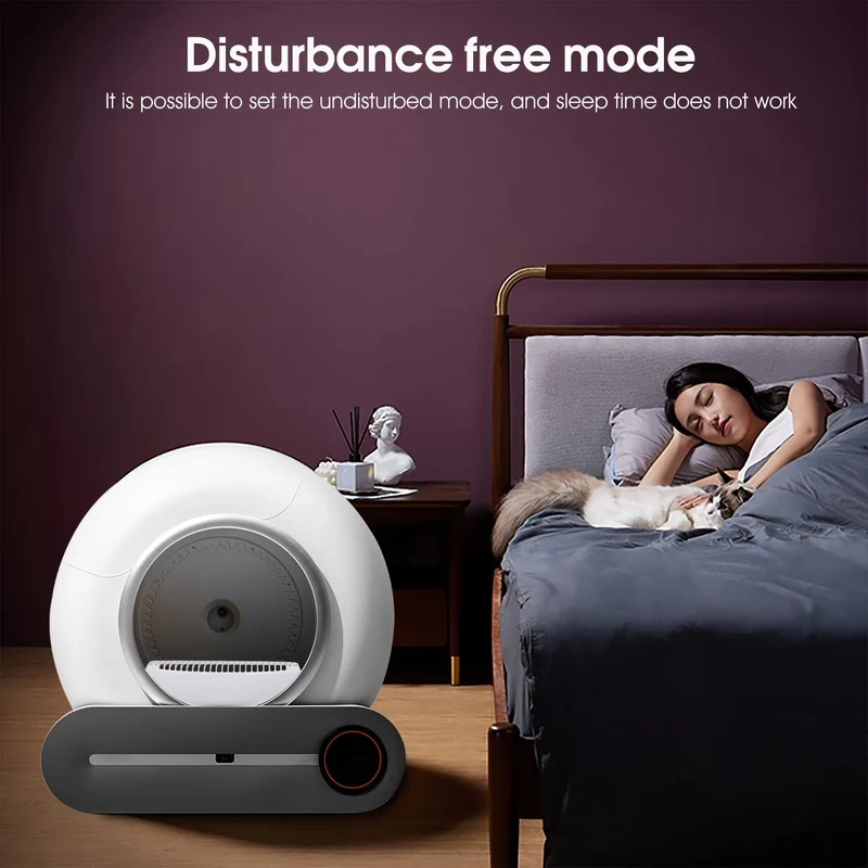Litière automatique connectée pour chat, auto-nettoyante