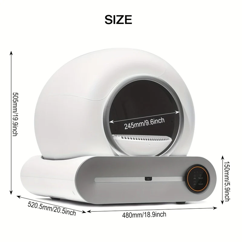Litière automatique connectée pour chat, auto-nettoyante