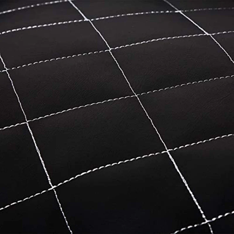 Lit XL en cuir matelassé pour chien, housse lavable, 120 x 85 cm