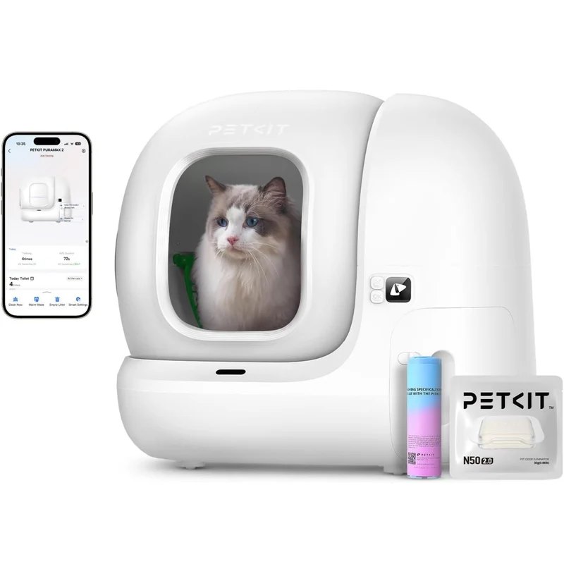 PETKIT Pura Max 2 – Litière automatique connectée pour chat – Pack Standard