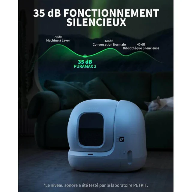 PETKIT Pura Max 2 – Litière automatique connectée pour chat – Pack Standard