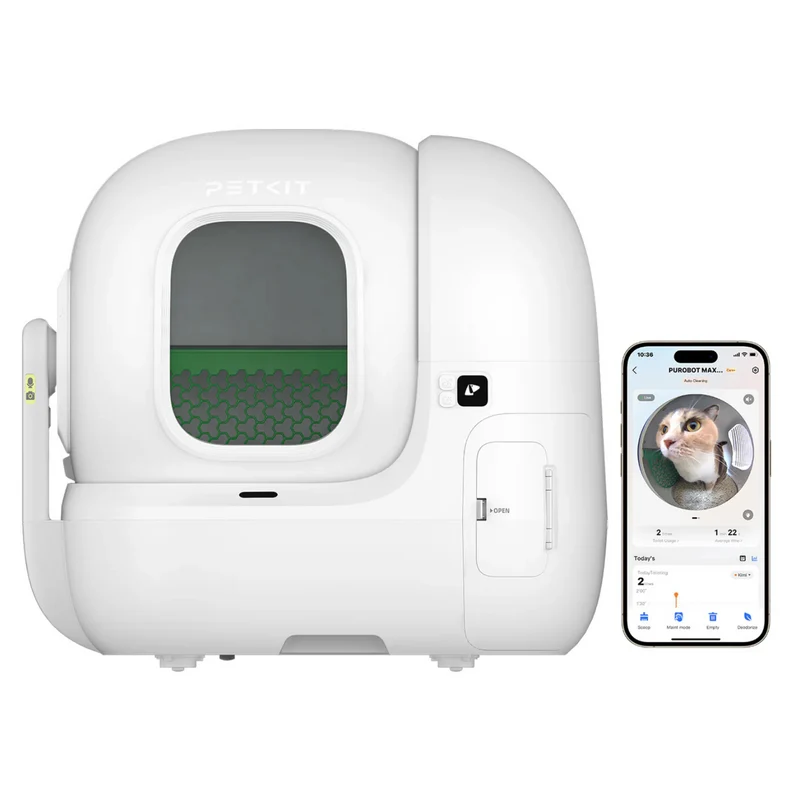 Purobot Max Pro Litière automatique avec caméra fixe IA