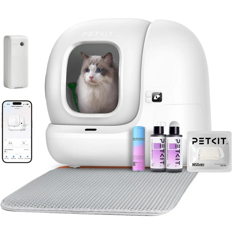 PETKIT Pura Max 2 – Litière automatique connectée pour chat – Pack Premium