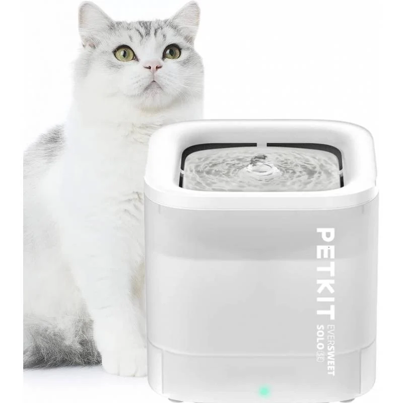 EVERSWEET SOLO CYBERTAIL fontaine a eau pour animaux 1.8L blanc