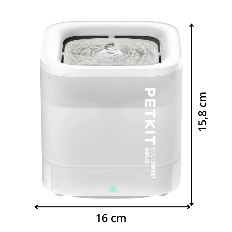 EVERSWEET SOLO CYBERTAIL fontaine a eau pour animaux 1.8L blanc