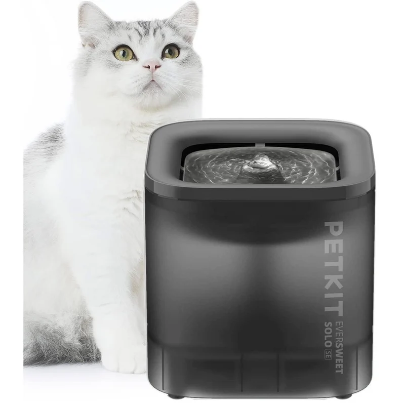 EVERSWEET SOLO CYBERTAIL fontaine a eau pour animaux 1.8L noir
