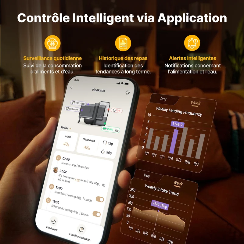 Neakasa Riko - Distributeur automatique de nourriture humide pour animaux