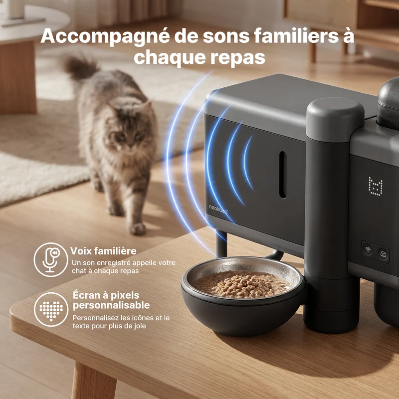 Neakasa Riko - Distributeur automatique de nourriture humide pour animaux