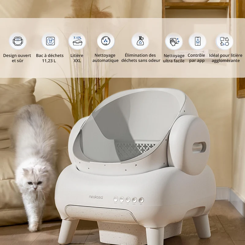 Neakasa M1 Plus Lite - Litière automatique à ouverture supérieure pour chats