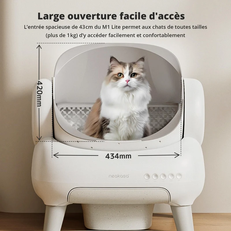 Neakasa M1 Plus Lite - Litière automatique à ouverture supérieure pour chats