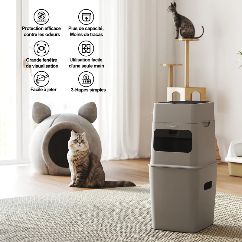 Neakasa PooGuard - Poubelle pour déchets d'animaux