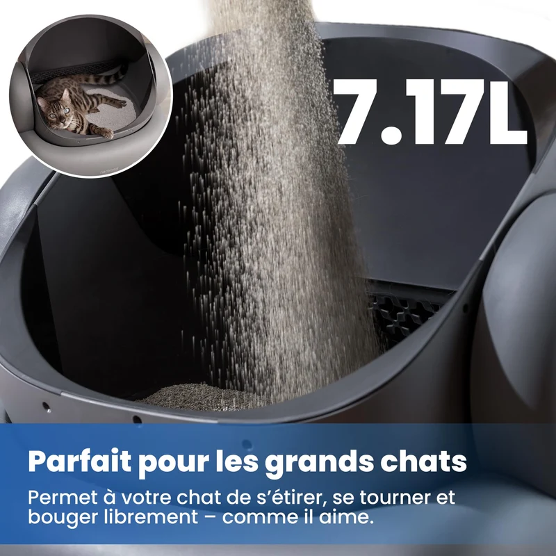Neakasa M1 Plus - Bac à litière autonettoyant à ouverture supérieure