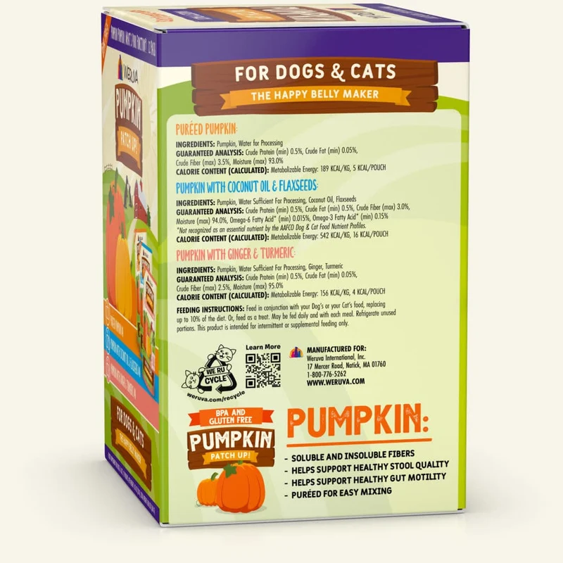 Weruva sachet supplément citrouille pour chiens et chats