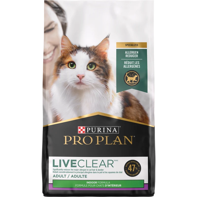 LiveClear Réduction des Allergies - Nourriture à la Dinde & Riz pour Chats Adultes d'Intérieur