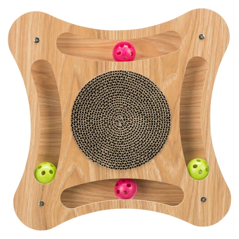 Jeu en Bois avec Balles et Griffoir - Trixie