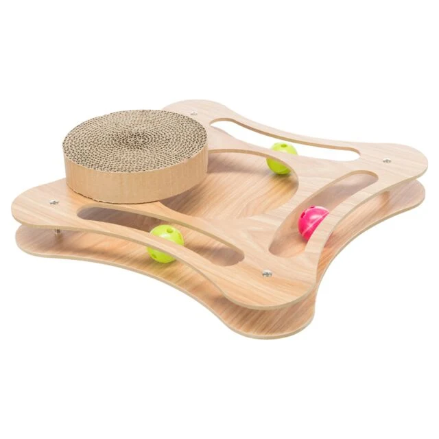 Jeu en Bois avec Balles et Griffoir - Trixie