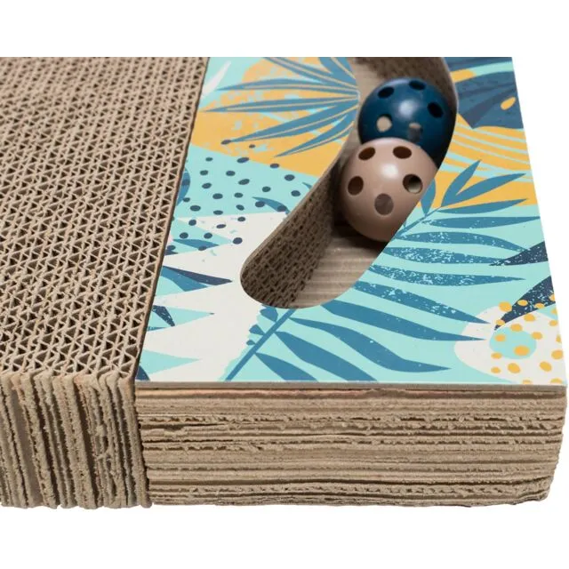 Plaque Griffoir avec 2 Balles Trixie