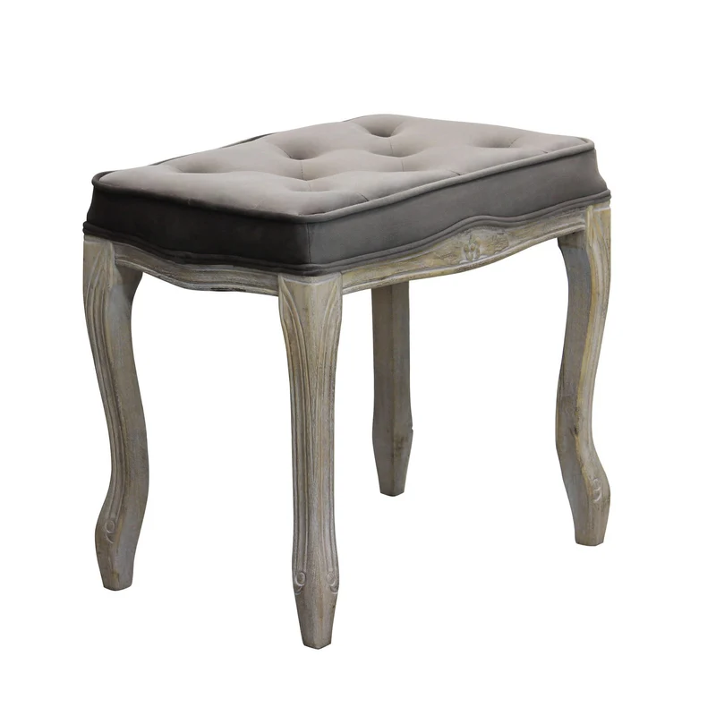 SGABELLO MARLY IN VELLUTO TAUP