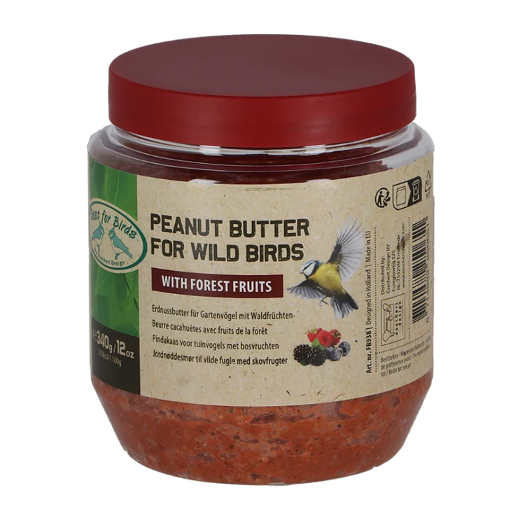 BURRO DI ARACHIDI CON FRUTTI DI BOSCO 340GR PER UCCELLINI SELVATICI