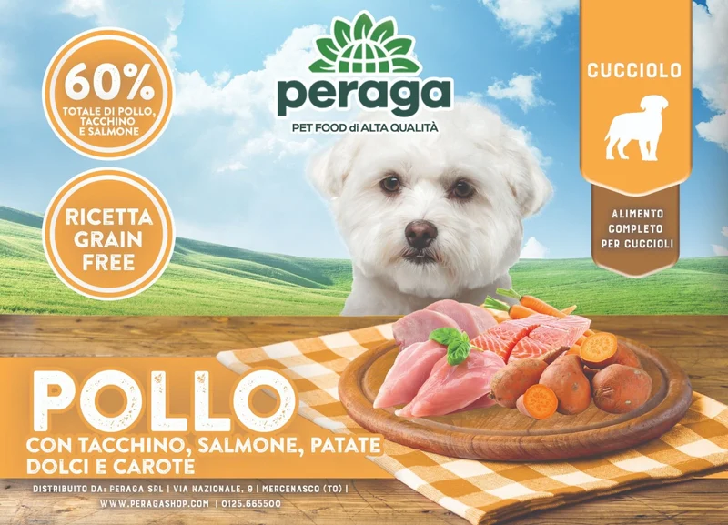 CROCCHETTE PERAGA GRAIN FREE PER CANE CUCCIOLO 6KG POLLO