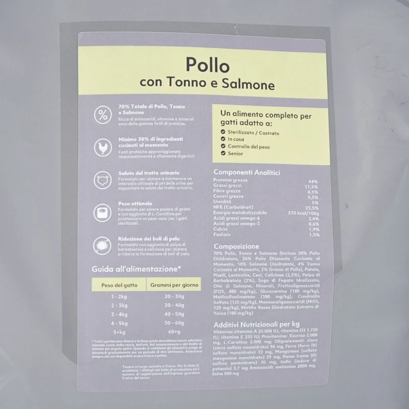 CROCCHETTE PERAGA PER GATTO ADULTO STERILIZZATO 5KG POLLO/TONNO/SALMONE