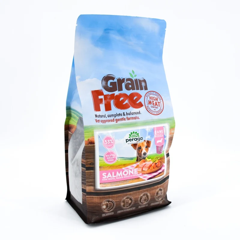 CROCCHETTE PERAGA GRAIN FREE PER CANE ADULTO TAGLIA PICCOLA 6KG SALMONE