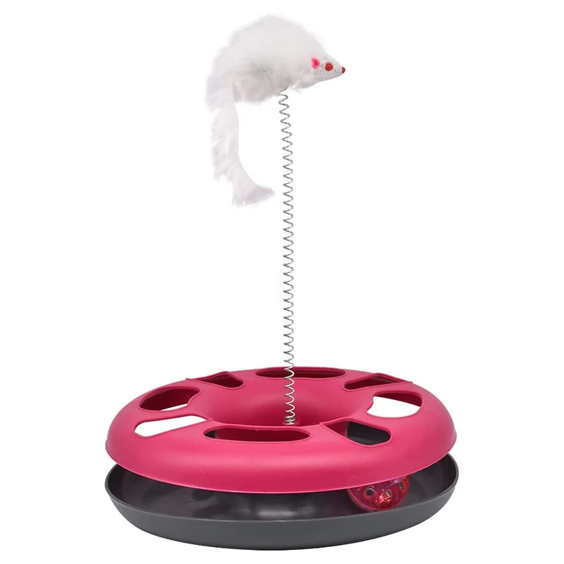 GIOCO PER GATTI 3 IN 1 CRAZY CAT DONUT COLORI ASSORTITI