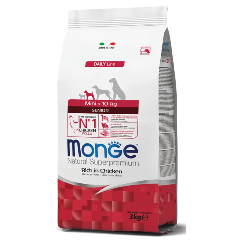CROCCHETTE PER CANI ADULTI ANZIANI NATURAL SUPERPREMIUM 3 KG RICCO DI POLLO