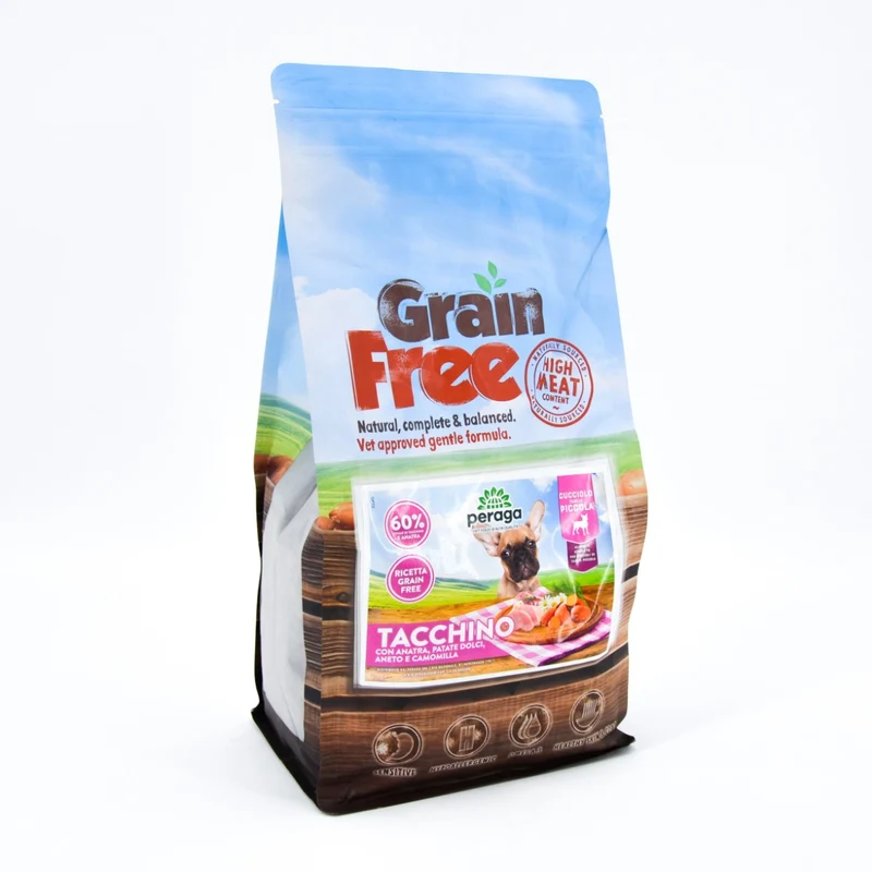 CROCCHETTE PERAGA GRAIN FREE PER CANE CUCCIOLO TAGLIA PICCOLA 6KG TACCHINO