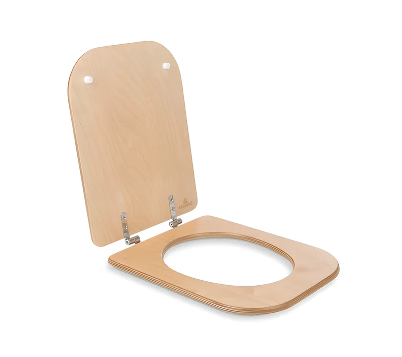 Toilet seat with lid (wood)