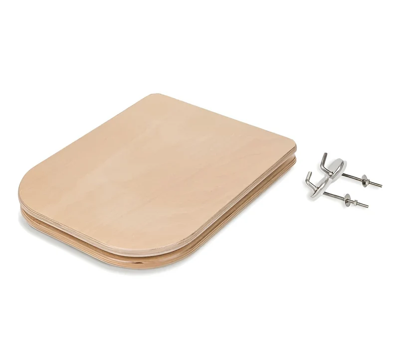 Toilet seat with lid (wood)
