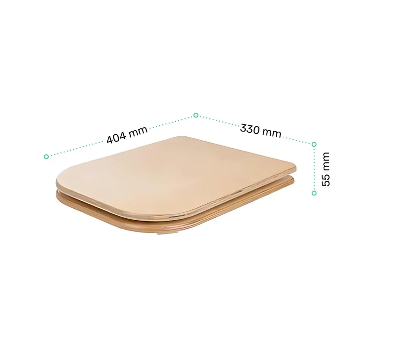 Toilet seat with lid (wood)