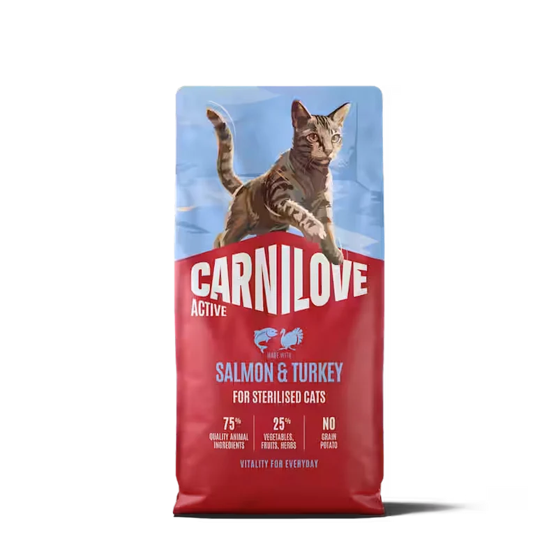 Carnilove - Croquettes Sans Céréales Saumon & Dinde pour Chat Stérilisé