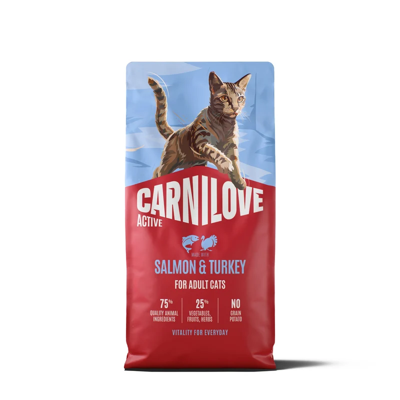 Carnilove - Croquettes Sans Céréales Saumon & Dinde pour Grand Chat