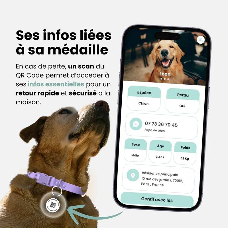Animoco - Médaille Connectée QR Code Polyvalente