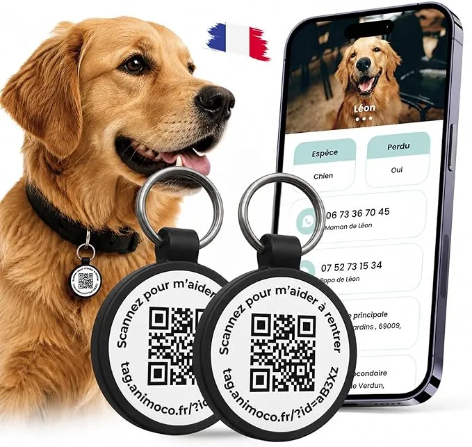 Animoco - Médaille Connectée QR Code Polyvalente