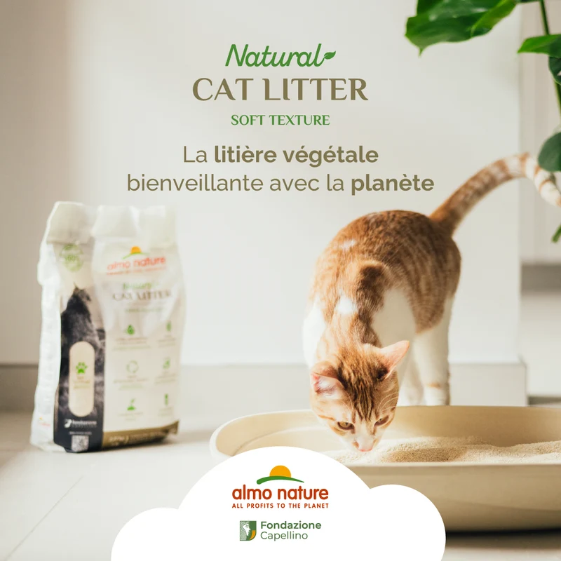Almo Nature - Litière Végétale Ecologique Cat Litter Soft Texture