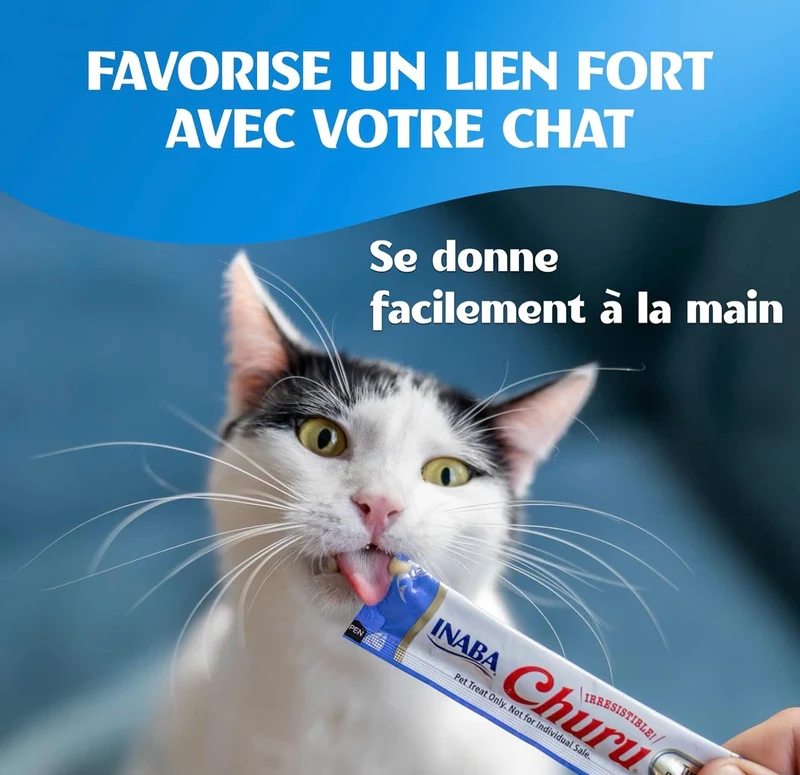 INABA Churu – Friandises Liquides pour Chats – 4 Saveurs de Poulet – 40 Tubes x 14g