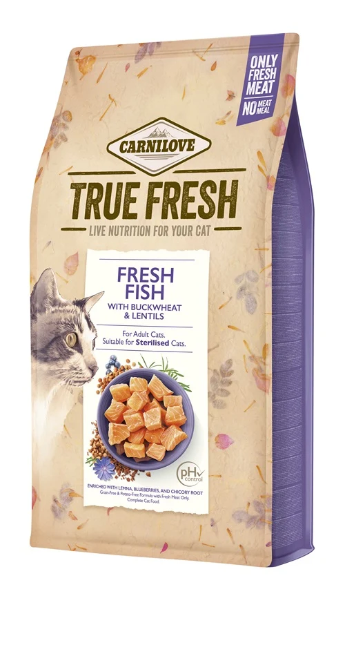 Carnilove - Croquettes Sans Céréales True Fresh au Poisson pour Chat