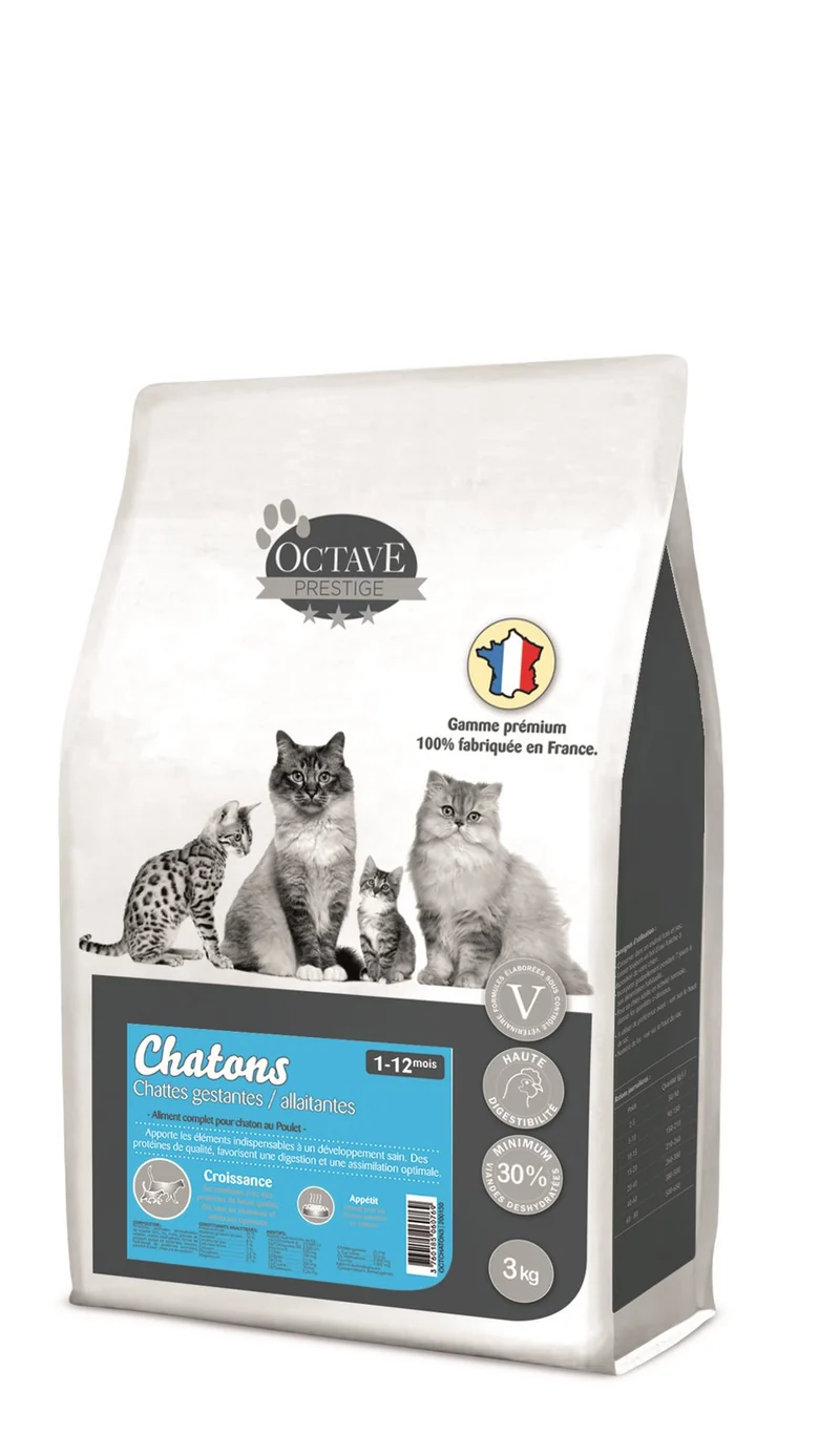 Octave Prestige - Croquettes à la Volaille pour Chaton