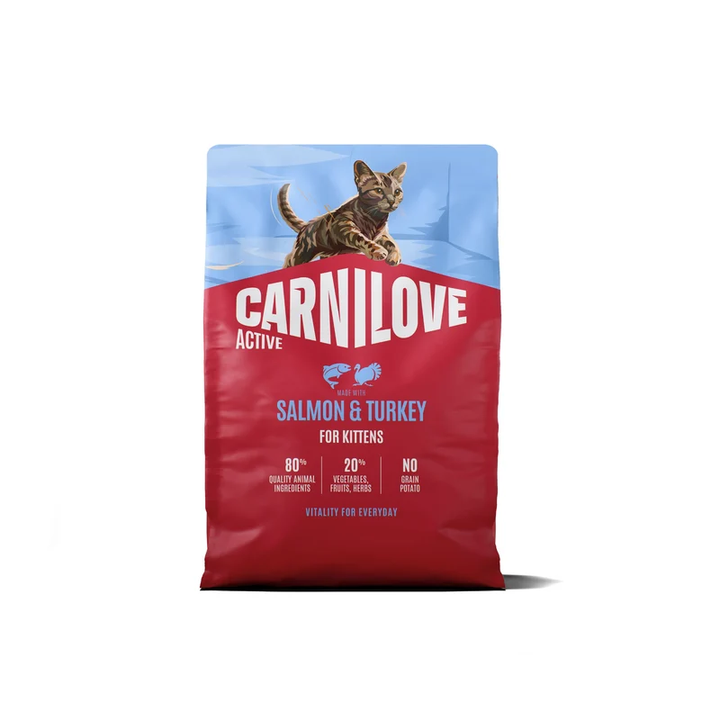 Carnilove - Croquettes Sans Céréales Saumon & Dinde pour Chaton