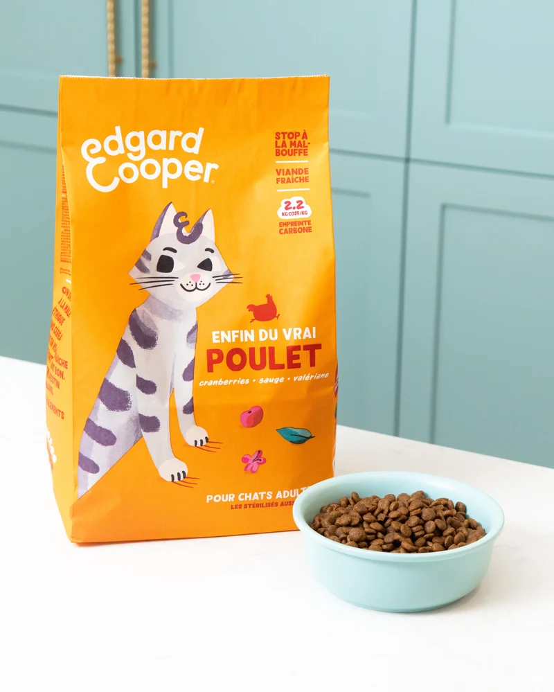 Edgard Cooper - Croquettes Sans Céréales au Poulet pour Chat