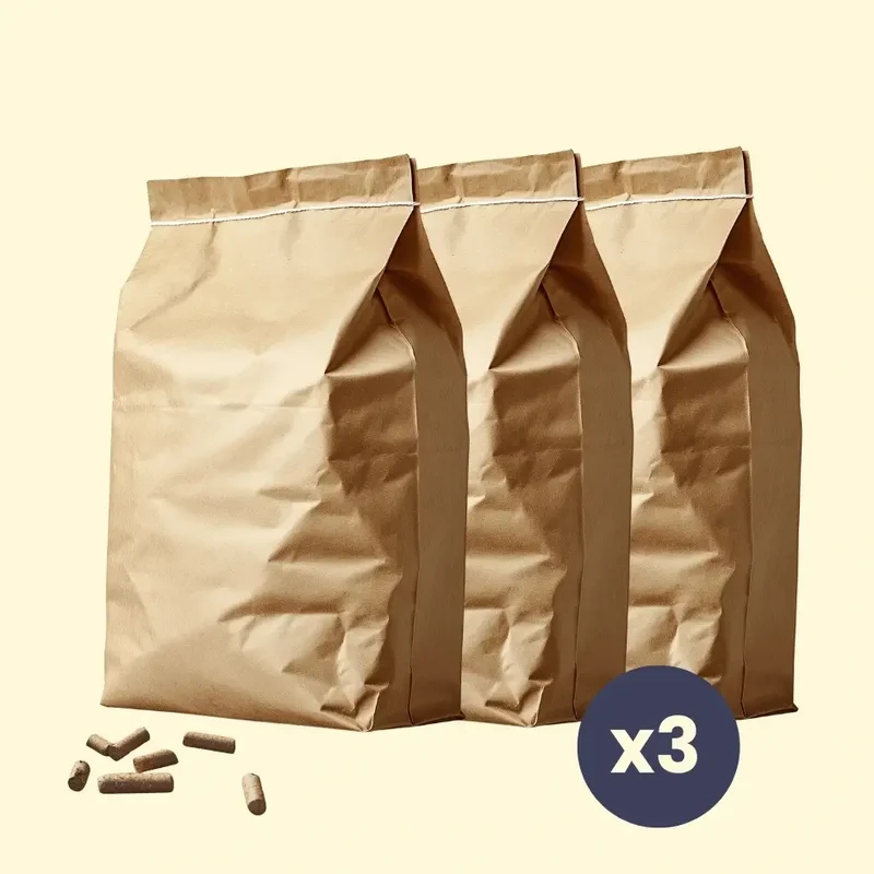 Pack litière 3 sacs (15kg)